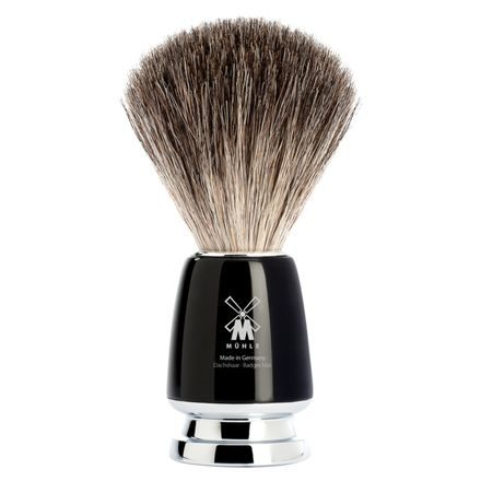 BAZAR - Mühle RYTMO Shaving Brush (Pure Badger, Black Resin)