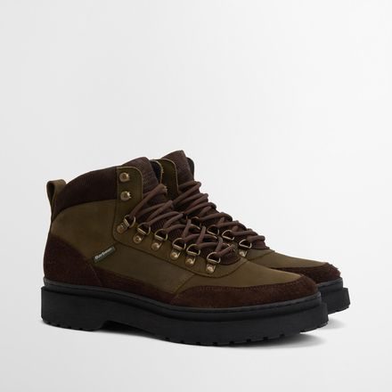 Barbour Sidwood Hiking Boots — Olive Nubuck