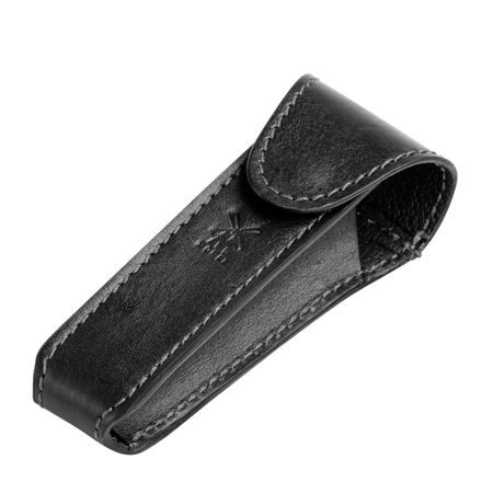 Mühle Leather Safety Razor Travel Pouch — Black