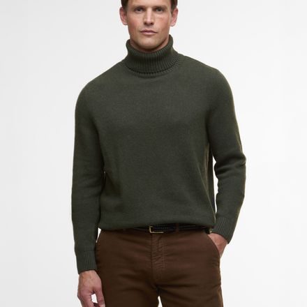 Barbour Kelp Roll-Neck Jumper — OIive