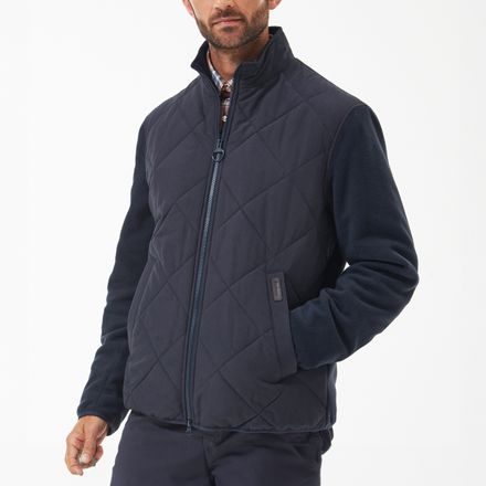 Barbour Hybrid Fleece Jacket — Navy
