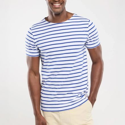 Armor Lux Breton Striped T-Shirt — Navy