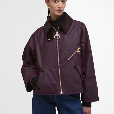 Barbour Arlene Waxed Jacket — Merlot