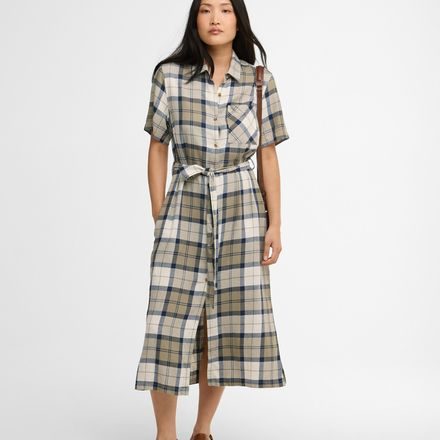 Barbour Fern Midi Dress — Dress Navy Tartan