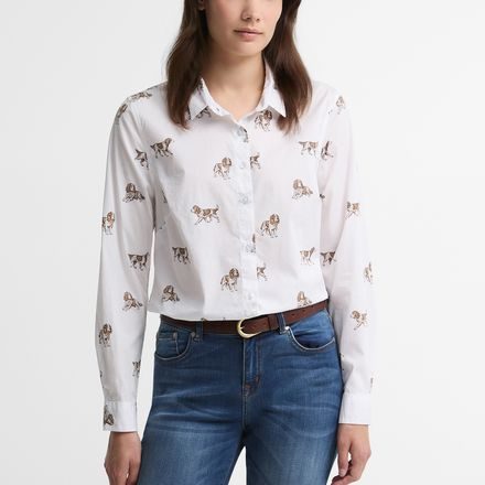 Barbour Brambles Tailored Shirt — Spaniel Print
