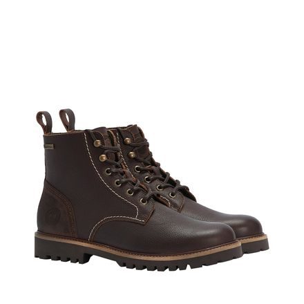 BAZAR - Barbour Foggy Derby Boots — Brown (10)