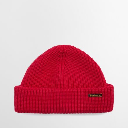 Barbour Mosely Fisherman Beanie — Red