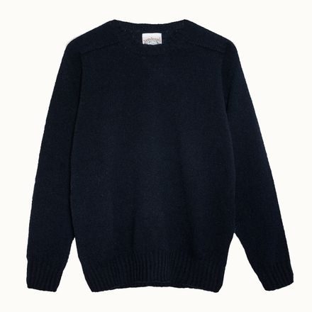 Jamieson's Saddle Shoulder Jumper — Navy