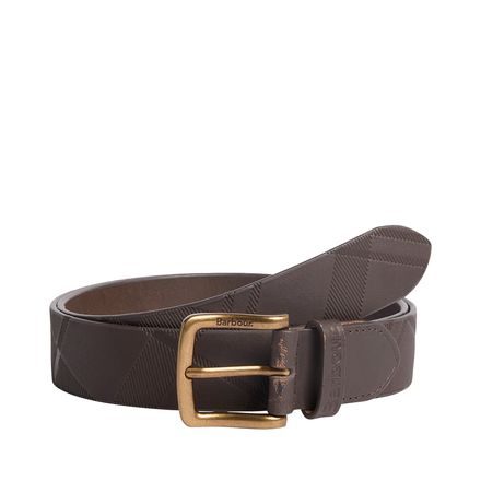 Barbour Irvine Leather Belt — Brown
