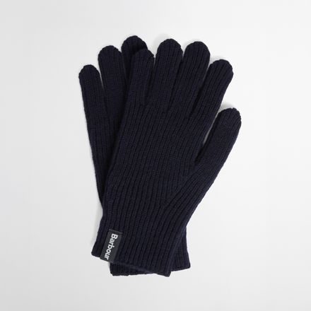 Barbour Danforth Knitted Gloves — Navy