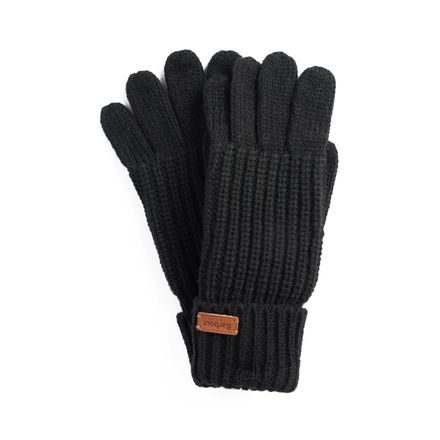 Barbour Saltburn Knitted Gloves — Classic Black