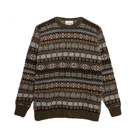 Jamieson's Fair Isle Jumper — Olive