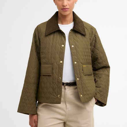 Barbour Kirby Quilted Jacket — Ivy Green