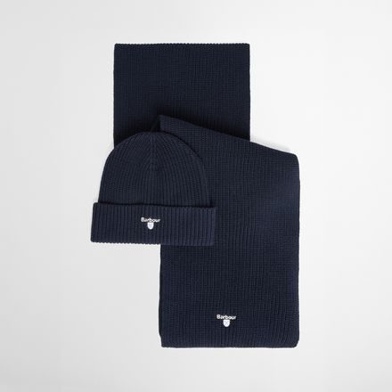 Barbour Cascade Beanie & Scarf Set