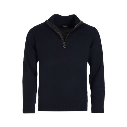Barbour Holden Half Zip Sweater — Navy