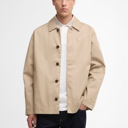Barbour Short Rokig Waterproof Jacket — Washed Stone