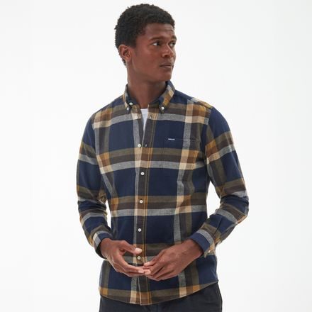 Barbour Folley Tailored Shirt — Classic Navy