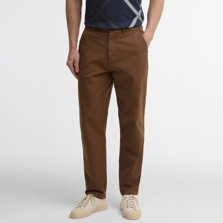 Barbour Stretch Cord Tailored Trousers — Dark Sand