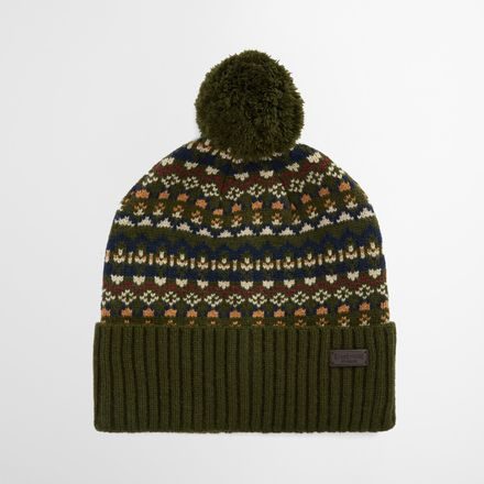 Barbour Marlow Fair Isle Beanie — Olive