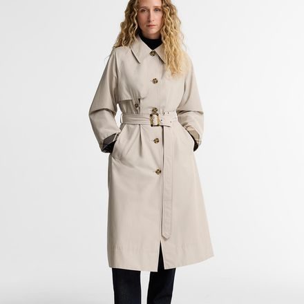 Barbour Antonella Showerproof Trench Coat — Fawn