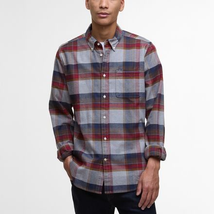 Barbour Portdown Tailored Shirt — Grey Marl