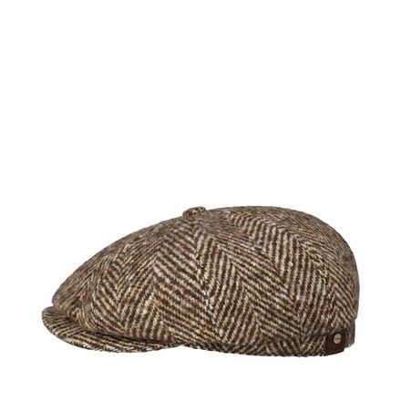 Stetson Virgin Wool Herringbone Hatteras — Brown Mix