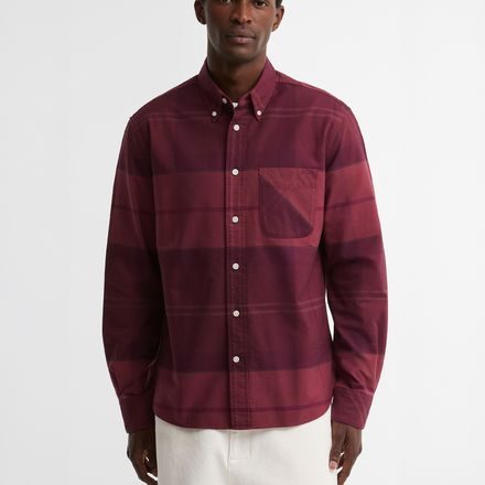 Barbour Mineral Tartan Dunoon Authentic Shirt — Crimson Heather