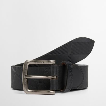 Barbour Irvine Leather Belt — Black