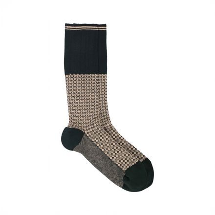 Pedemeia Organic Cotton Pattern Socks — Green