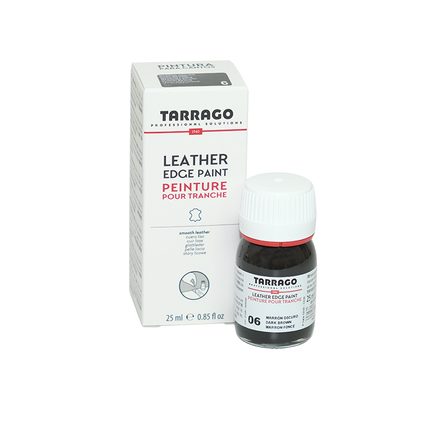 Tarrago Leather Edge Paint — Dark Brown (25 ml)