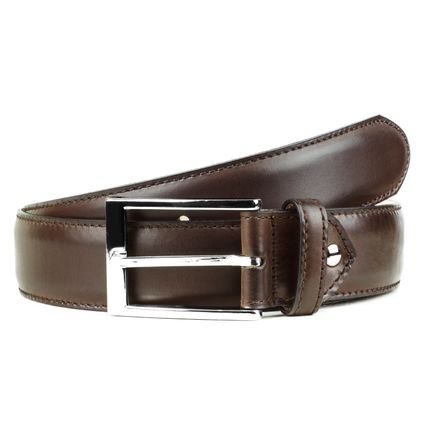 Bazar: Kožený pásek Berwick - kávově hnědý (95 cm)