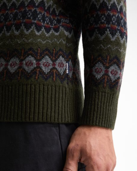 Barbour Case Fair Isle Jumper — Shadow