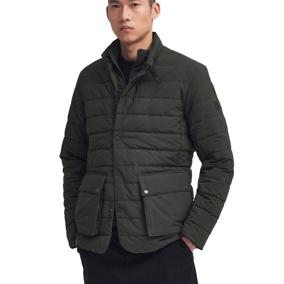 Barbour International Fleetham Puffer Jacket — Sage