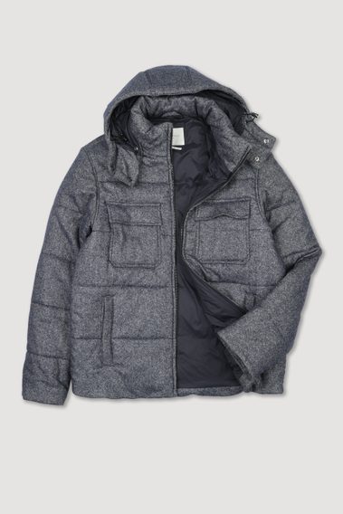 Brooksfield Quilted Donegal Wool-Silk Blend Jacket