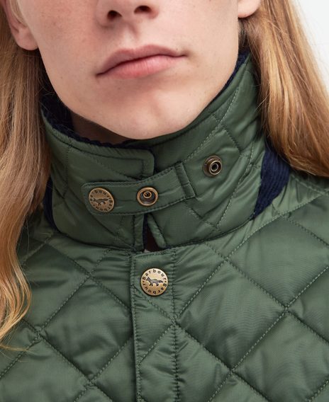 Barbour × Maison Kitsuné Kenning Quilted Jacket — Classic Green