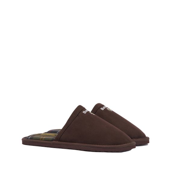 Barbour Everitt Mule Slippers — Brown