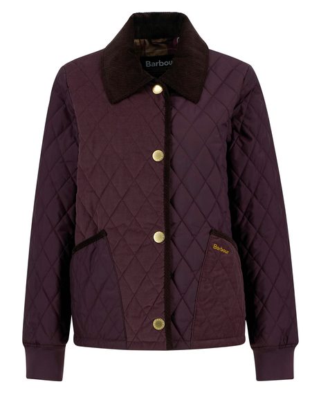Barbour Marla Quilted Jacket — Black Cherry