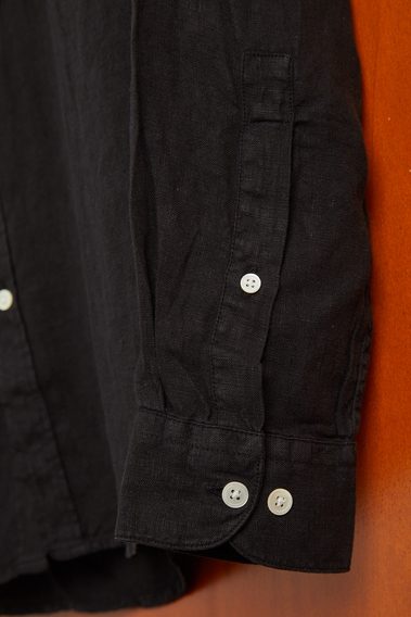 Portuguese Flannel Linen — Black