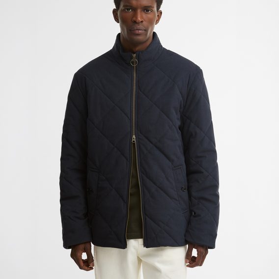 Barbour Corden Quilted Jacket — Navy
