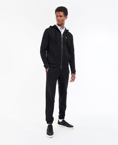 Barbour Wallington Zip Hoodie — Black