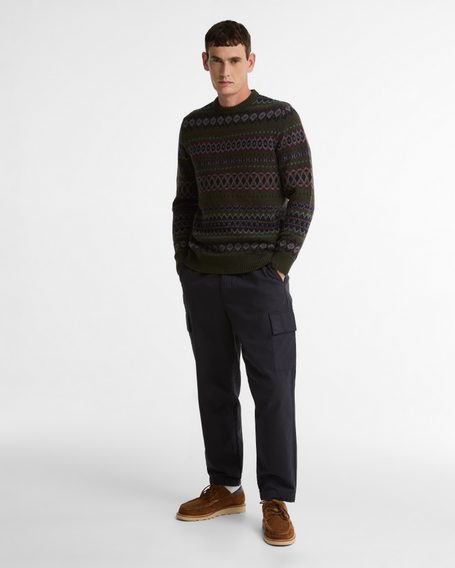 Barbour Case Fair Isle Jumper — Shadow