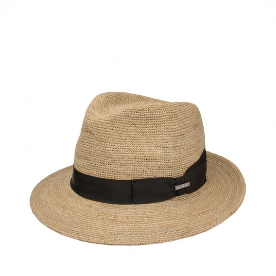 Stetson Crocheted Raffia Fedora