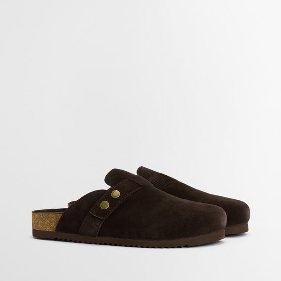 Barbour Bowman Sandal — Choc Suede