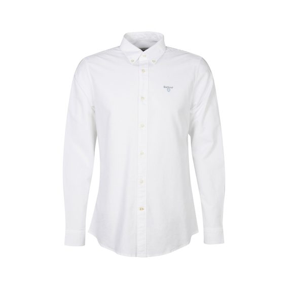 Barbour Oxford Tailored Long-Sleeved Shirt — White