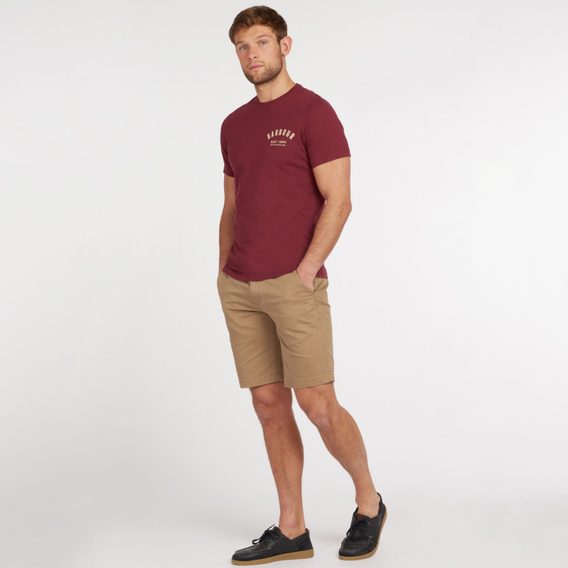 Памучна тениска Barbour Preppy Tee - Ruby