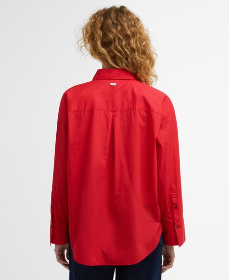 Barbour Angela Long-Sleeved Shirt — Red