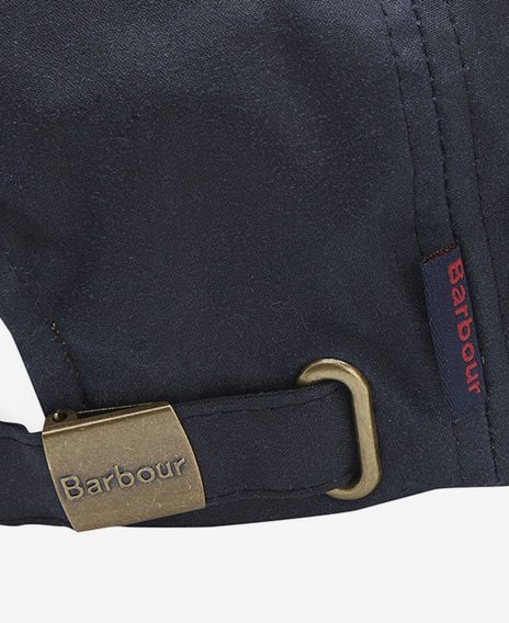 Barbour Waxed Sports Cap — Classic Navy