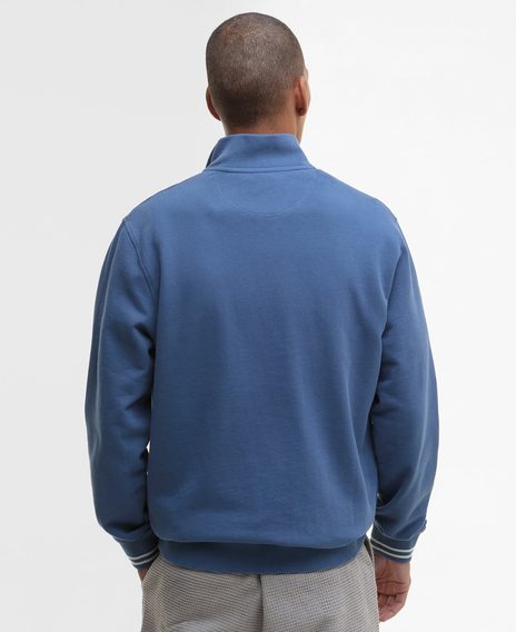 Barbour Rosford Half-Zip Sweatshirt — Dark Denim