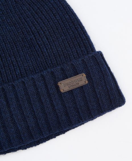 Barbour Carlton Beanie & Gloves Gift Set — Navy