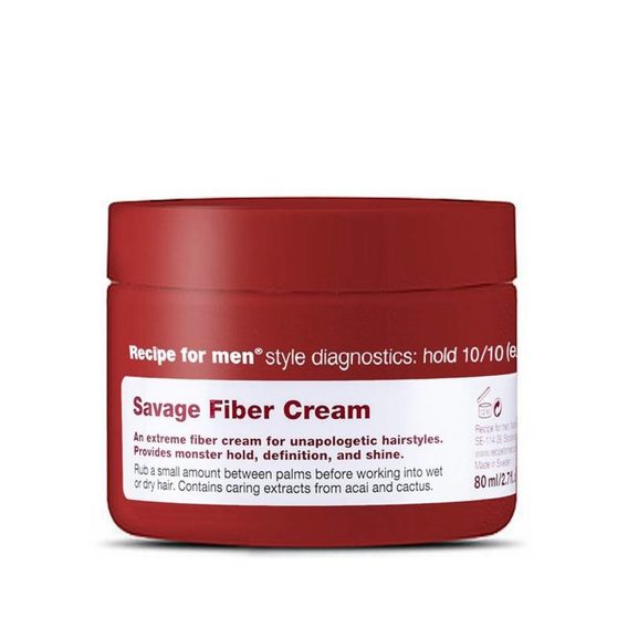 Recipe for Men Savage Fiber Cream - krém na vlasy (80 ml)